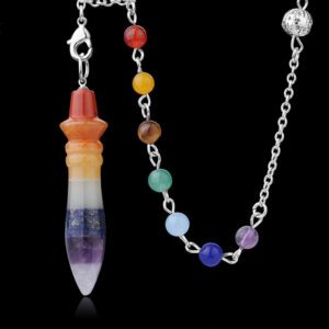 Seven Chakras, Bead Chain, Divination, Hypnosis, Bullet Shaped Jewelry