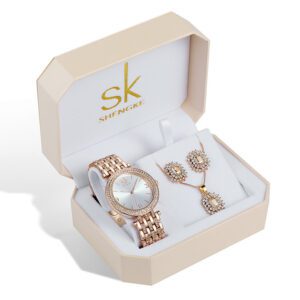 Caja regalo para mujer " reloj + collar + pendientes