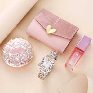 Estuche de regalo: reloj de mujer, perfume, cartera
