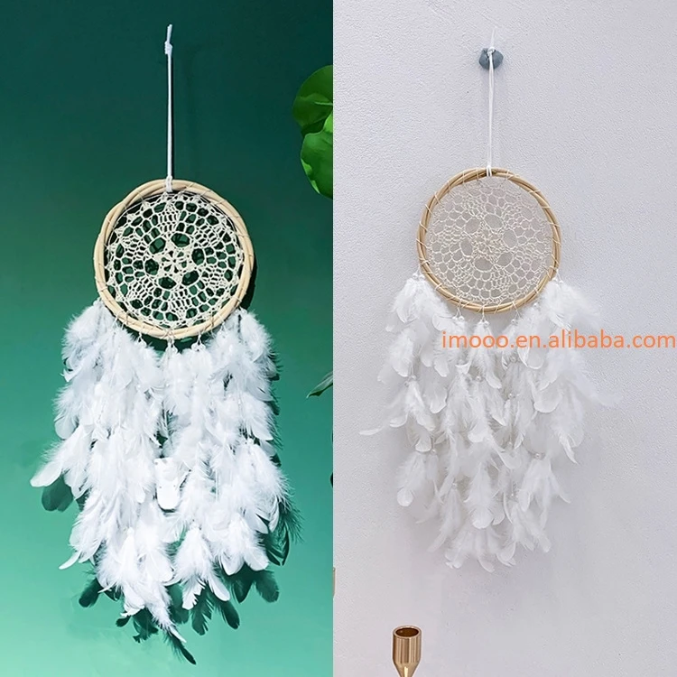 Factory Price Dream Catcher 60cm LED Light National Feather Garden Ornaments Girls Room Decor Dreamcatcher Birthday Gifts - Imagen 5