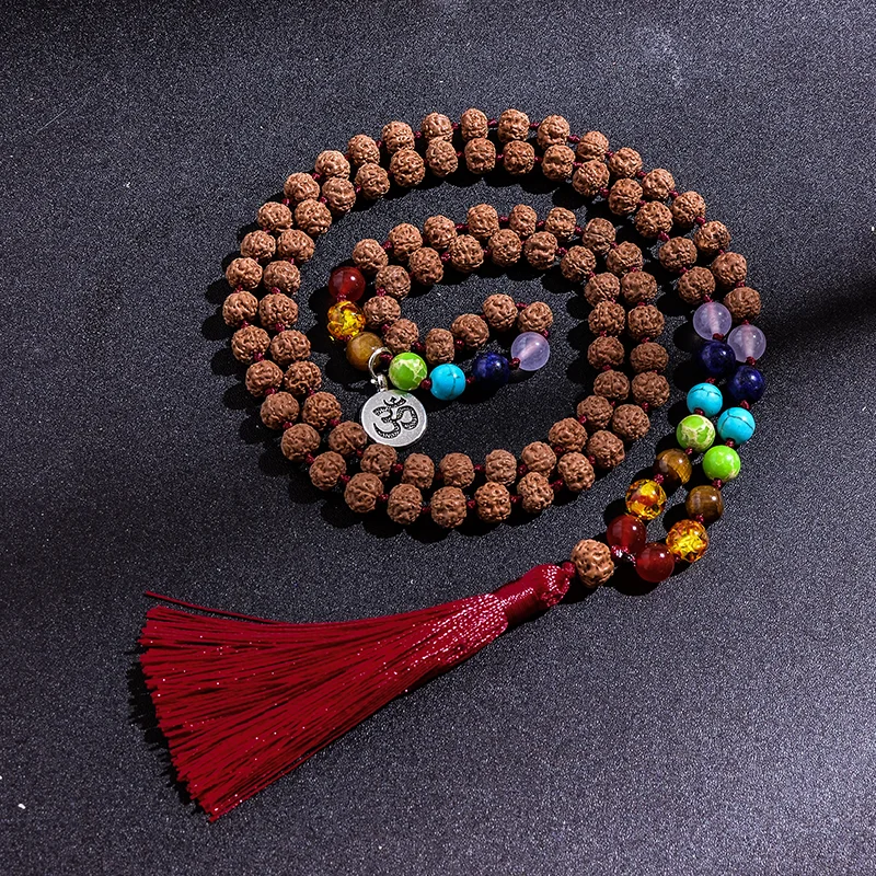 Collar Mala de 108 cuentas de los 7 chakras - Imagen 3