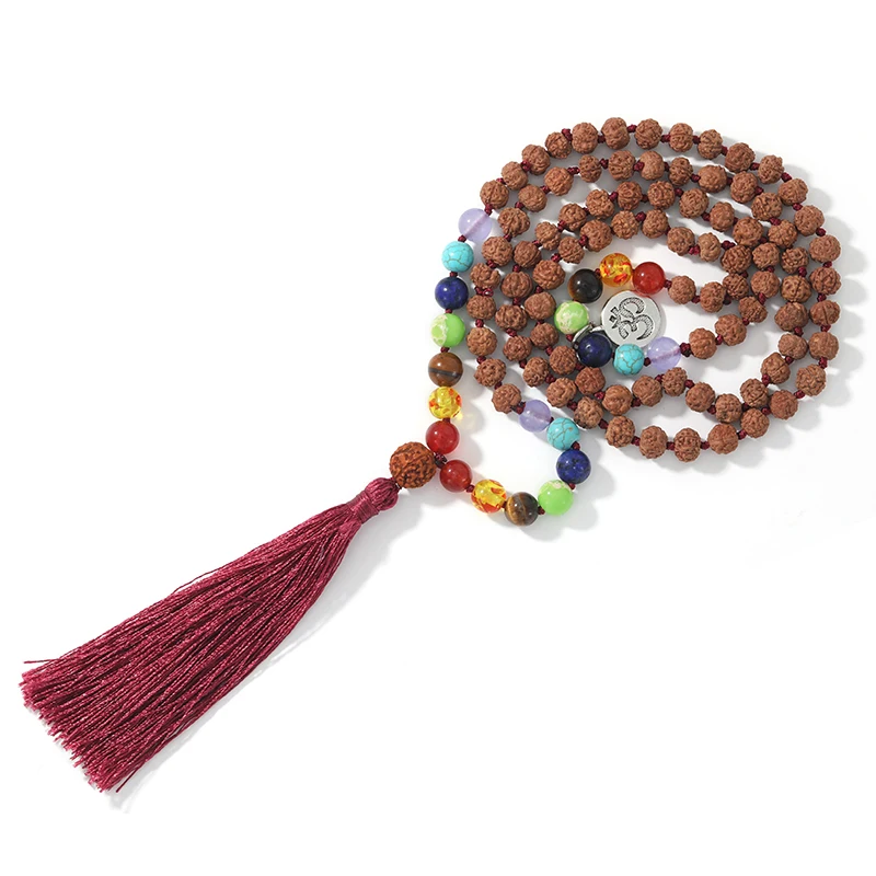 Collar Mala de 108 cuentas de los 7 chakras - Imagen 2
