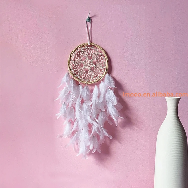 Factory Price Dream Catcher 60cm LED Light National Feather Garden Ornaments Girls Room Decor Dreamcatcher Birthday Gifts - Imagen 7
