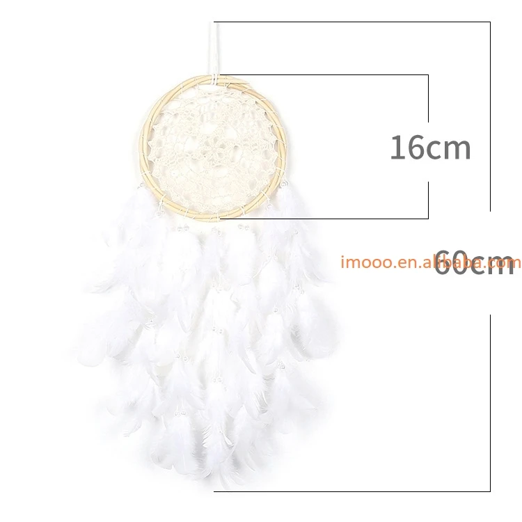 Factory Price Dream Catcher 60cm LED Light National Feather Garden Ornaments Girls Room Decor Dreamcatcher Birthday Gifts - Imagen 4