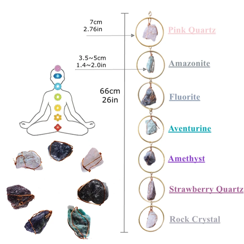 Decoración colgante de los 7 Chakras - Imagen 2