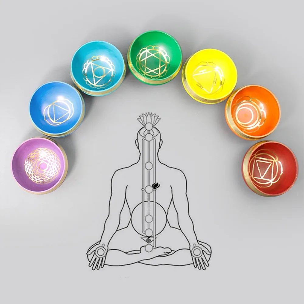 Cuencos tibetanos pequeños de los 7 chakras - Imagen 4