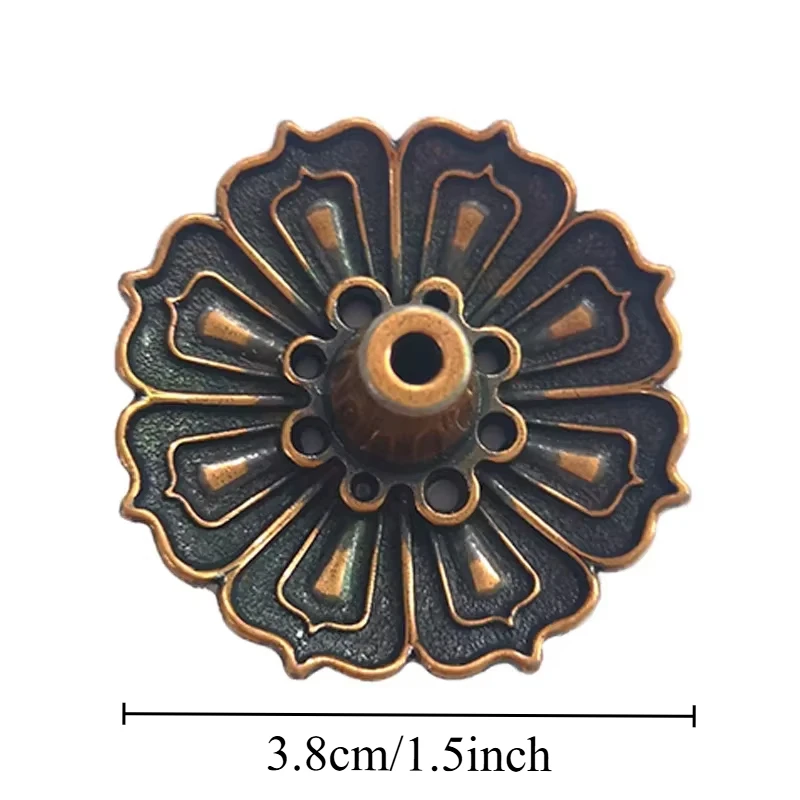 Metal Zen Lotus Buddha Incense Burner Incense Diffuser Incense Stick Holder Censer Buddhist Aromatherapy Use In Office Teahouse - Imagen 15