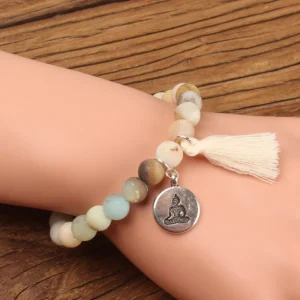Pulsera de piedras naturales "Budha"