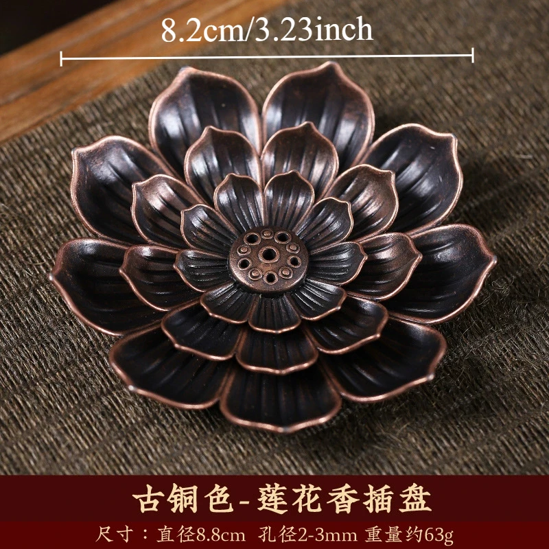 Metal Zen Lotus Buddha Incense Burner Incense Diffuser Incense Stick Holder Censer Buddhist Aromatherapy Use In Office Teahouse - Imagen 8