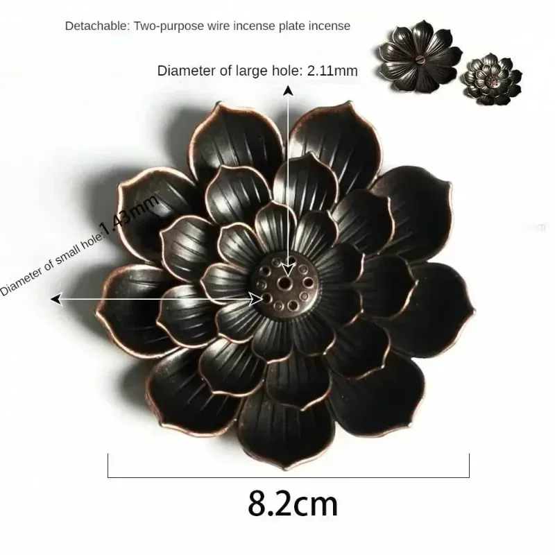 Metal Zen Lotus Buddha Incense Burner Incense Diffuser Incense Stick Holder Censer Buddhist Aromatherapy Use In Office Teahouse - Imagen 6