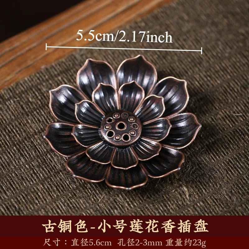 Metal Zen Lotus Buddha Incense Burner Incense Diffuser Incense Stick Holder Censer Buddhist Aromatherapy Use In Office Teahouse - Imagen 10