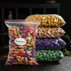 Incienso natural en forma de conos de diferentes fragancias