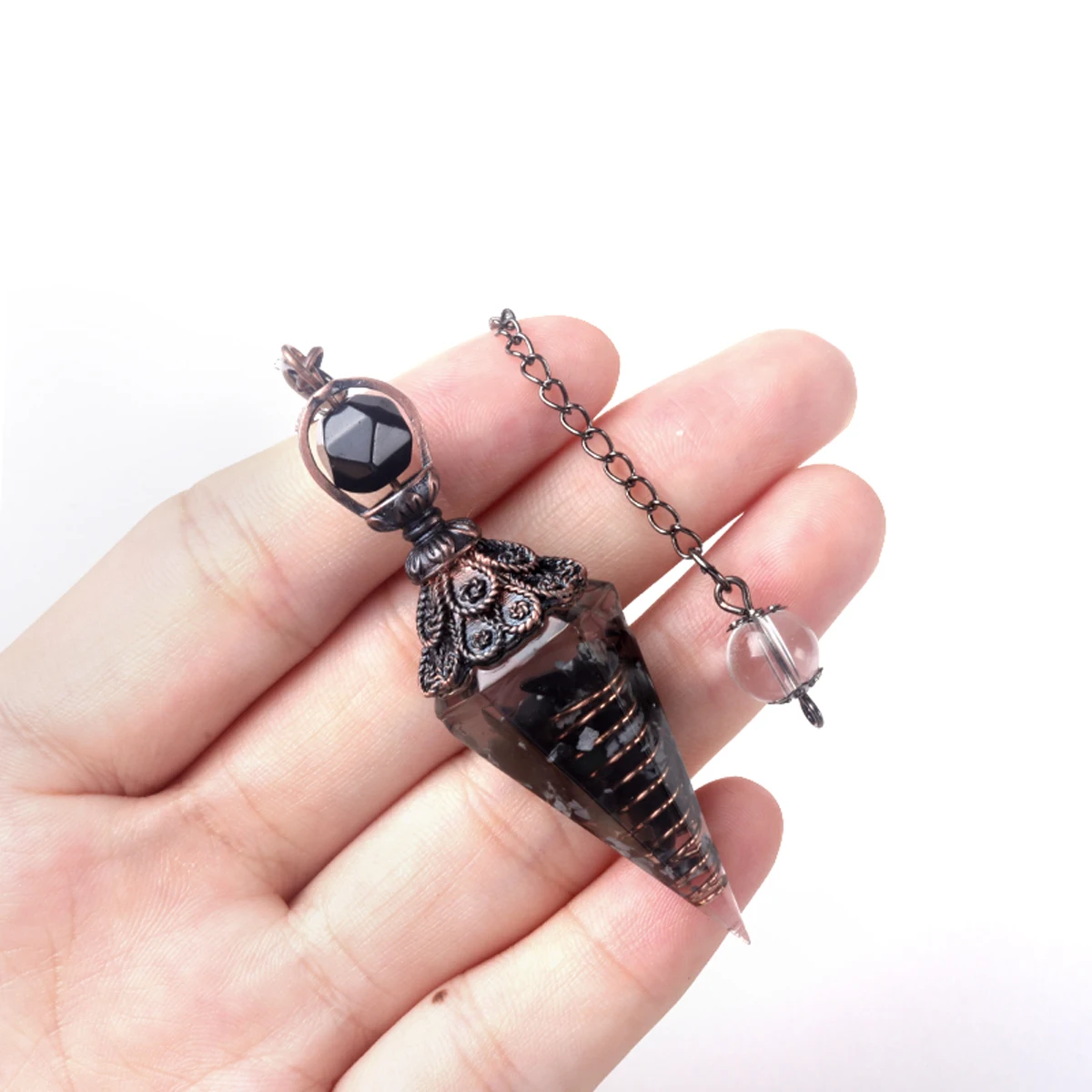 Péndulo de orgonita y piedras de los chakras - Imagen 3