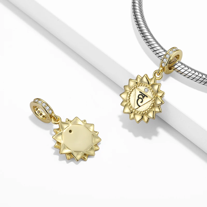 Piezas de los 7 Chakras de plata de pulsera - Imagen 2