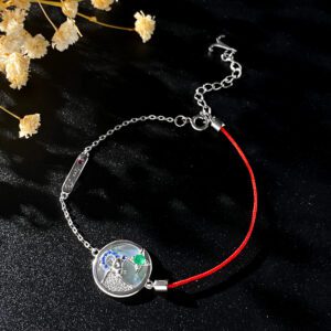 Simple Emerald Bracelet Female Original Design S925 Silver Taurus Bracelet
